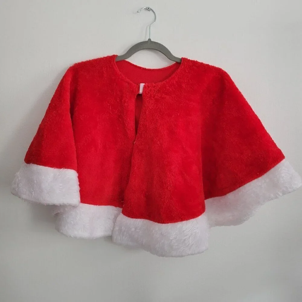 Santa Red and White Cap Kids Toddler size 2-4